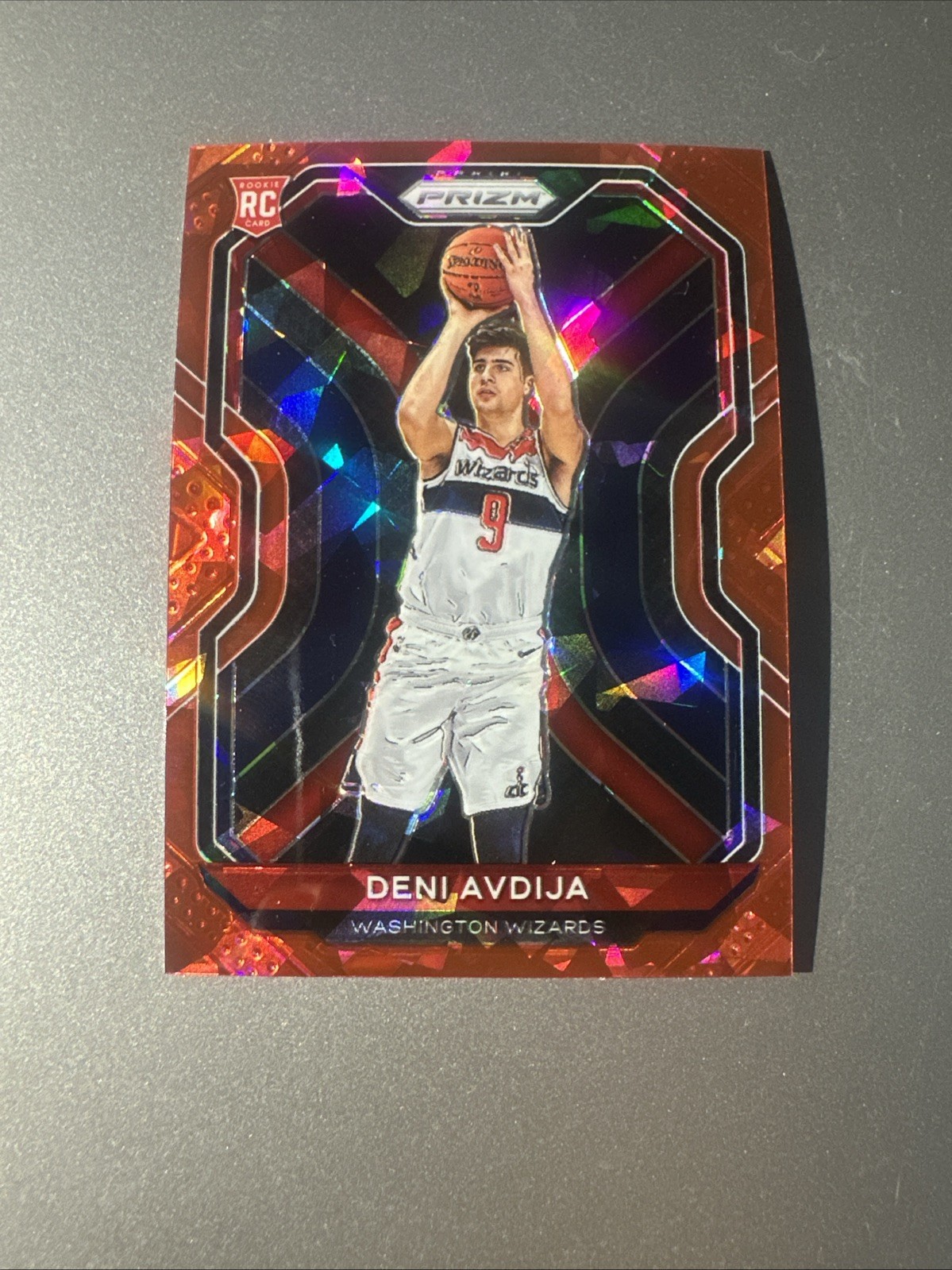 2020-21 Panini Prizm - Deni Avdija #290 Red Ice Prizm (RC)