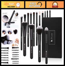 15Pcs Premium Synthetic Kabuki Makeup Brush Set - Foundation, Concealers, Blush