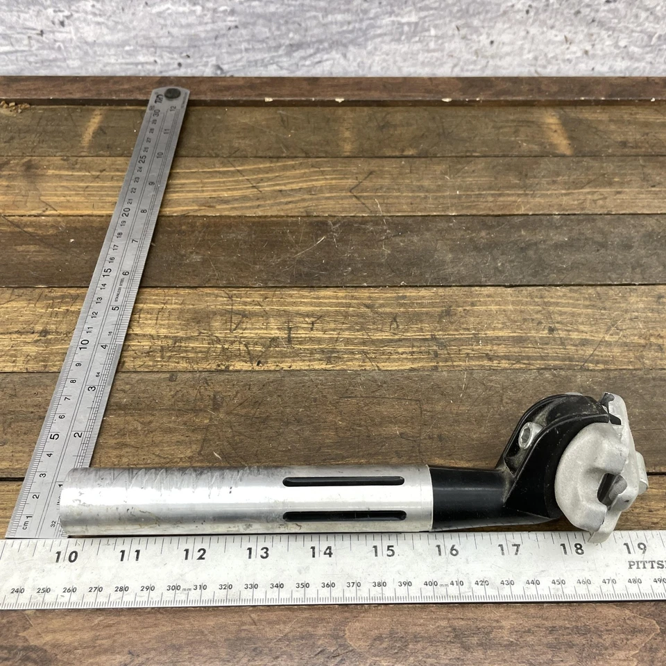 Tija de sillín ITM de colección 26,8 mm aluminio negro bicicleta carretera MTB bicicleta años 80 Italia Foto 4 de 4