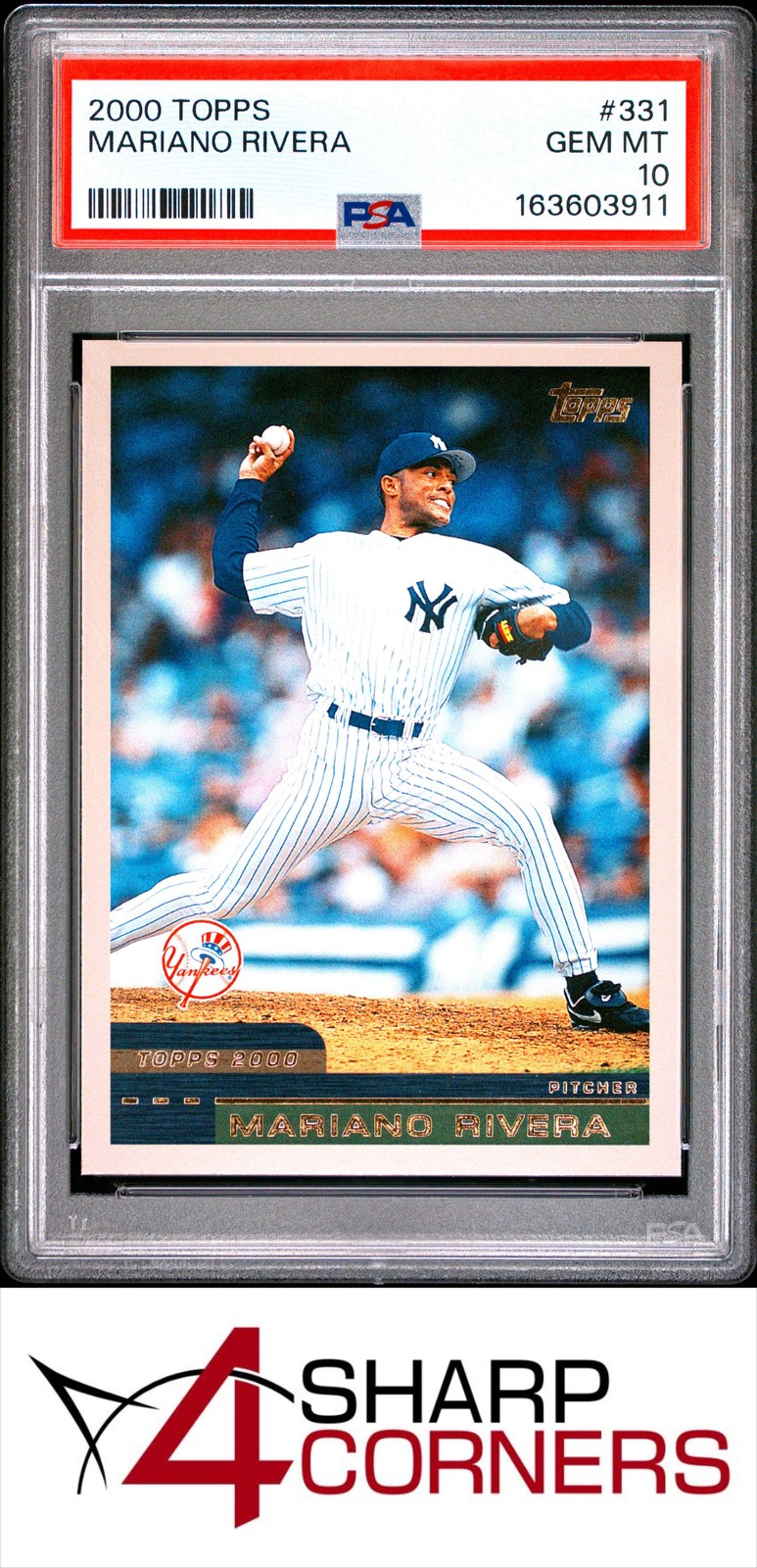 2000 TOPPS #331 MARIANO RIVERA YANKEES HOF PSA 10