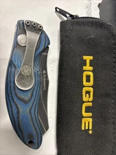 Hogue Folding Knife Elishewitz Blue Used
