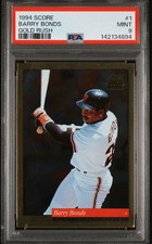 1994 Score Barry Bonds San Francisco Giants #1 Gold Rush PSA 9 LOW POP!