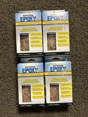 RustOleum Epoxy Shield Decorative Color Chips Brick Red Blend 4 Lbs - 1000 sq ft