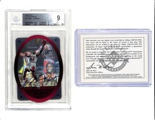 1996-97 SPx Michael Jordan Holoview Die-Cut Auto Autograph BGS 9 UDA Cert Bulls