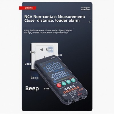 True RMS Multimeter 6000 Stück VA Display kompakt 128g AAA batteriebetrieben