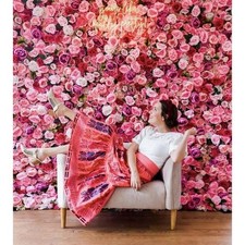 Anthropologie BLOOMINGPRINT Auberte Tiered Midi Skirt Floral Blockprint 00P