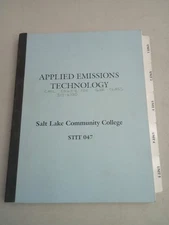 Applied Emissions Technology SLCC Textbook Salt Lake Community College SLC Utah