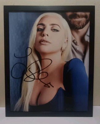 Framed Lady Gaga Autographed Signed 8x10 Photo Reprint FAST FREE