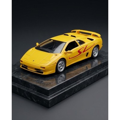 Welly Lamborghini Diablo SV Yellow 1:38 Diecast Model Car FD9720F-W Damaged Box