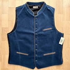 Stockerpoint Trachtenweste Weste Ricardo Blau Gr. 54 L Oktoberfest Wiesn NEU