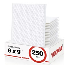 Poly Bubble Mailers Padded Envelopes Shipping Mailing Bags 6 x 9 inch 250 PCS