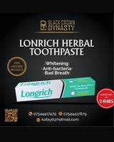 x3 Longrich Toothpaste, Extra Large, Fluoride-Free, 200g New, (PACK x3).