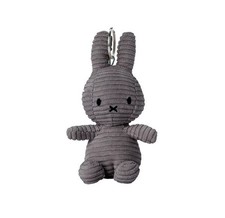 BON TON TOYS Miffy Corduroy Plush doll Keychain 10cm gray Japan NEW
