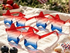 4th of July Red White Blue Sunglasses 3 PCS 250th Anniversary Patriotic