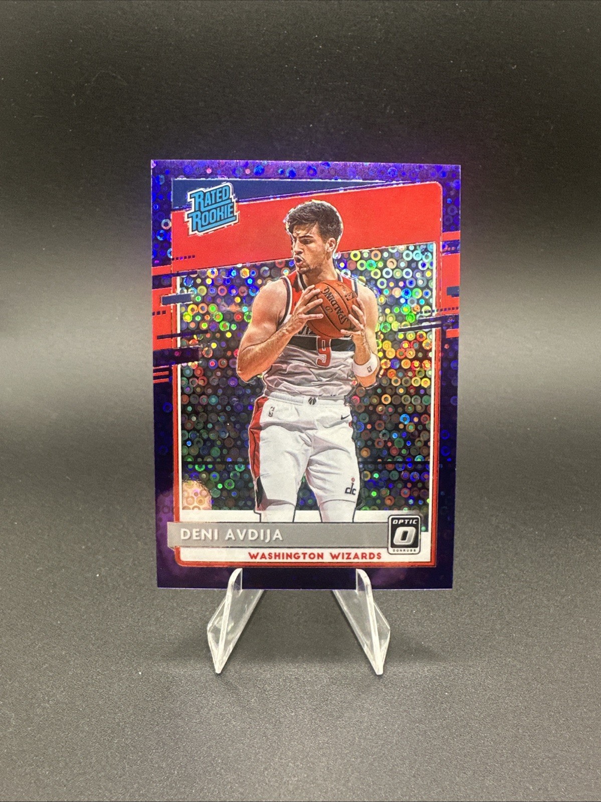 2020-2021 PANINI DONRUSS OPTIC DENI AVDIJA FAST BREAK RATED ROOKIE PURPLE #78/95