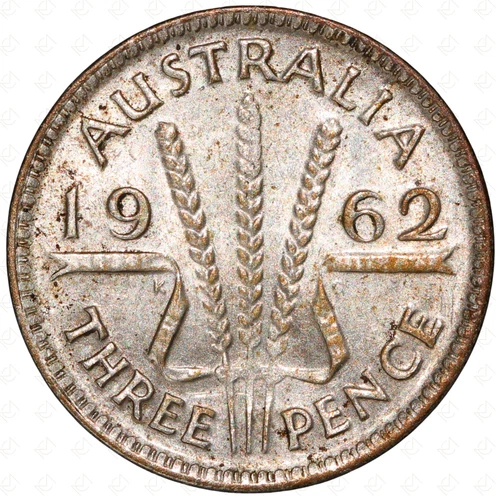 1962 Elizabeth II Brass Threepence — photo from the most recent tracked eBay sale