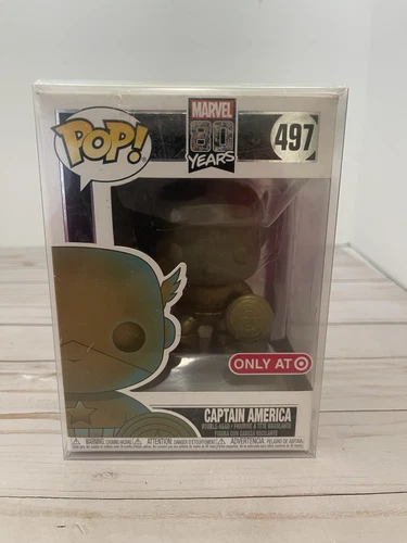 Funko Pop! Vinyl: Marvel - Captain America (Patina) - Target (Exclusive) #497