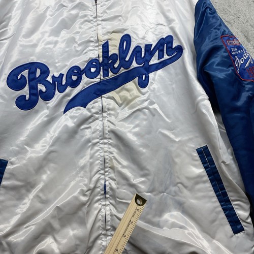 Vintage Los Angeles Dodgers Varsity Jacket Reversible Brooklyn Size XXL Read - Bild 11 von 17