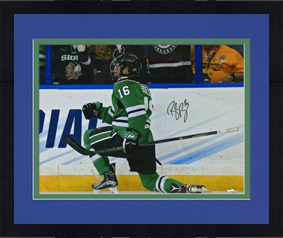 #ad Frmd Brock Boeser North Dakota Fighting Sioux Signed 16x20 Celebration Photo $139.99