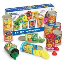 Counting Cans Preschool Learning Toy Set 1-10 Numbers Ages 3+