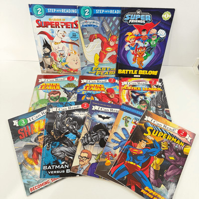 DC Early Readers Book Bundle-Lot of 11-Justice League, Batman, Superman
