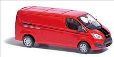 Abverkauf BUSCH 1:87 H0 52440 Ford Transit Custom Flachdach Kastenwagen Rallye