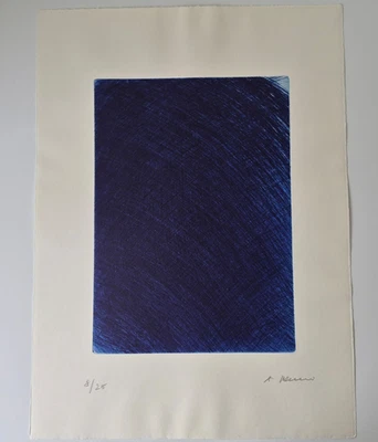 Arnulf Rainer Blaue Stunde Radierung handsigniert Auflage 25 Stück - Bild 1 von 3