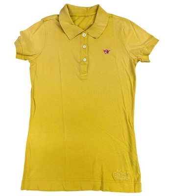 True Religion Womens S/P Yellow Banana Polo Shirt Casual Cotton Comfort NWOT