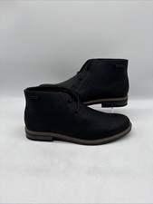 Barbour Readhead Men’s Chukka Laced Boots Black Leather UK 11 EU 45 BNWOB
