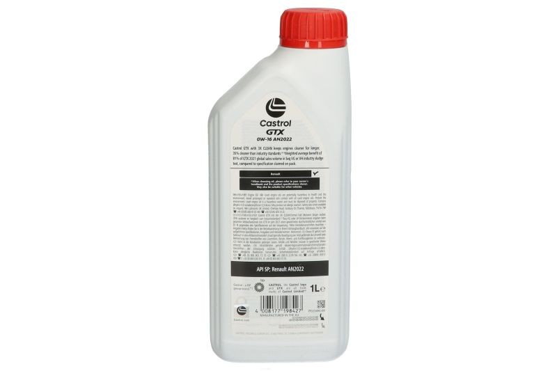 Fits CASTROL GTX 0W16 AN2022 1L Engine Oil 0W16 1l GTX 160A25 Engine oil GTX (1 - Image 5