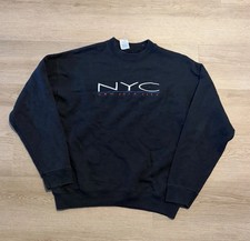 Vintage Fruit of the Loom Men's NYC New York City Logo Crewneck Sweatshirt XL