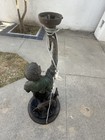 bronze Sculpture Of a Young Man With Greyhound By Boschetti Turned Into A Lamp — photo 2