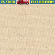 Natural Cotton Canvas Fabric 10 oz Upholstery Crafting Drop Cloths DIY Sewing US