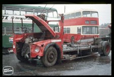 Original Bus Slide - unidentified ex London Transport Routemaster scrapyard 3/86