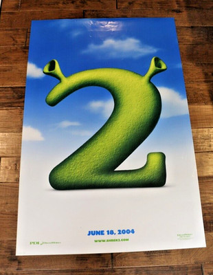 Shrek 2 2004 Original DS Movie Poster 27x40 Double Sided Rolled DreamWorks