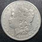 1892-S Morgan Silver Dollar $1 Better Date VF Details Cleaned