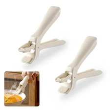 2 PCS Hot Plate Gripper Tongs Anti-Scalding Kitchen Tongs Dish Plate Gripper ...