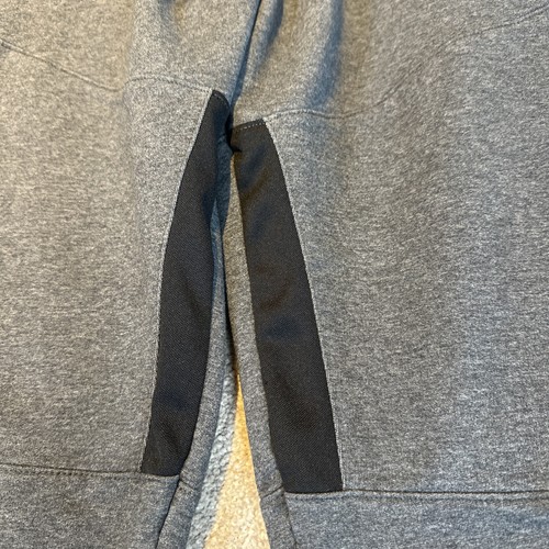 BROKIG Mens Charcoal Grey Black Zip Joggers Casual Gym Track Pants Large L Sweat - Picture 6 of 14