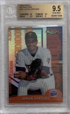 2000 Topps Finest Refractors - Rookie Refractor #262 Johan Santana /1000 BGS 9.5