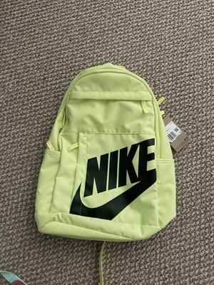 Nike Elemental Backpack 21L Yellow/Black Unisex  Pockets Logo