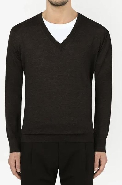 Men Dolce & Gabbana Sweater Grey Cashmere S
