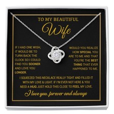 To My Wife Necklace, Christmas Gifts For Women, Anniversary Gift For Wife