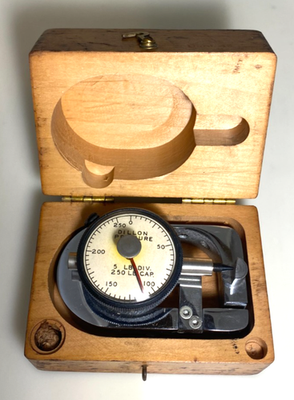 #ad Antique 100lb Force Pressure Guage W C Dillion # 1089 $84.99