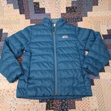 REI Co-Op 650 Down Fill Kids Jacket Small Size 8 Blue