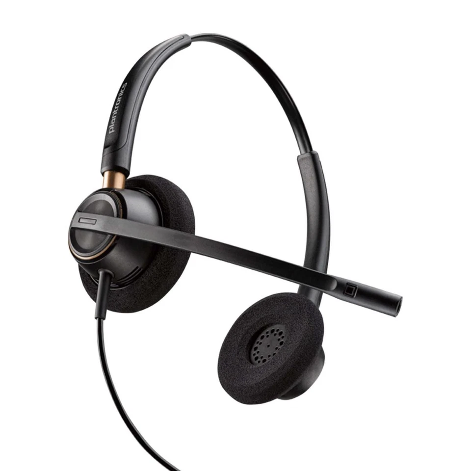 PLANTRONICS HW520 89434-02 CUFFIE AURICOLARI CALL CENTER DA TELEFONO IP POE QD - Immagine 2 di 3