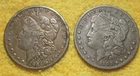 (2) 1884 S MORGAN SILVER DOLLAR