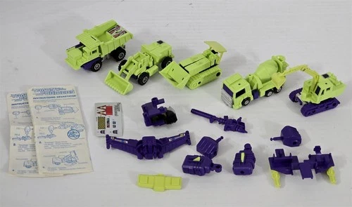 X-140 VINTAGE 1980'S HASBRO G1 TRANSFORMERS DEVASTATOR ACTION FIGURES