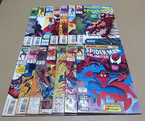 Spider-Man Maximum Carnage 1-14 Marvel Comics 1993 *Complete Set* Web Amazing