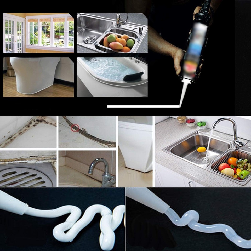 30 Plastic Caulking Gun extender Caulk Nozzle Tip Tool for Sausage