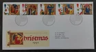 1991 Great Britain Christmas Stamps FDC 5 Stamps cd Llandeilo, Dyfed